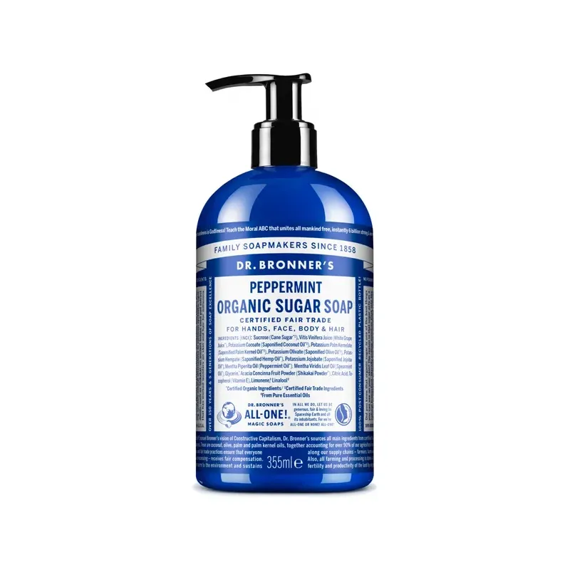 JABONES DE AZÚCAR BIO 355 ML  MENTA