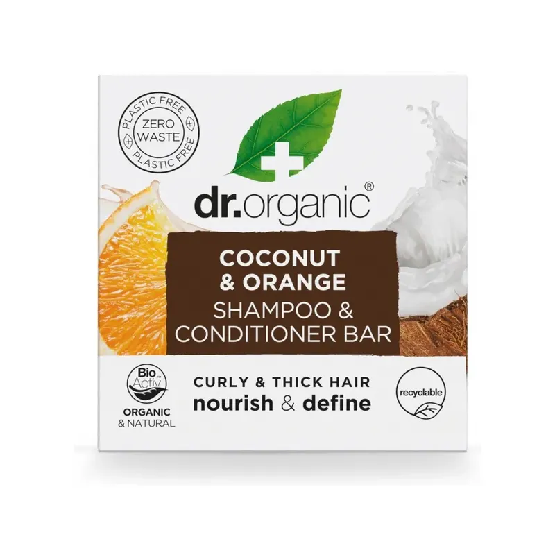 CHAMPÚ Y ACONDICIONADOR DE COCO Y naranja cabello rizado-grueso 75gr