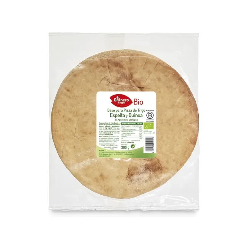 BASES DE TRIGO ESPELTA Y QUINOA PAR