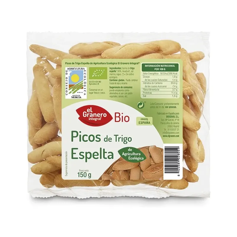 PICOS DE TRIGO ESPELTA BIO, 150 G