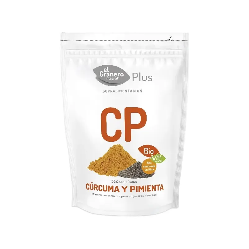 CÚRCUMA Y PIMIENTA BIO, 200 G