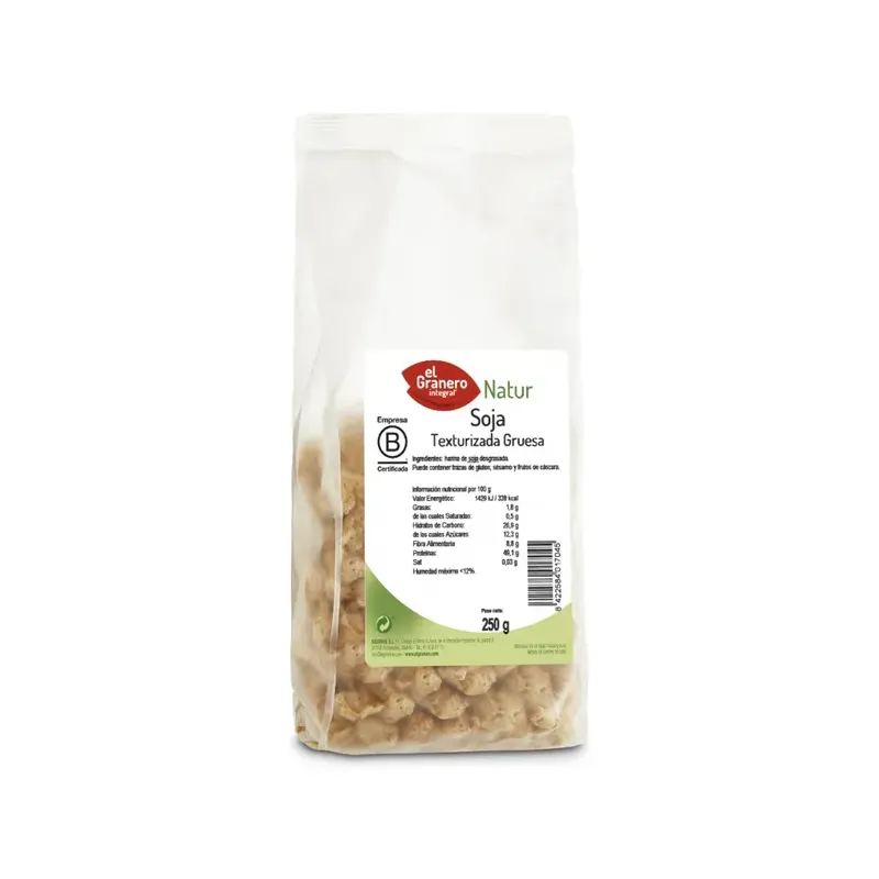 SOJA TEXTURIZADA GRUESA, 250 G