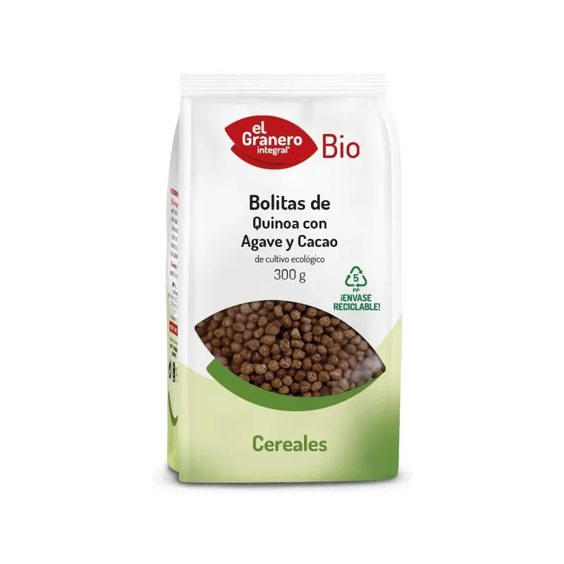 BOLITAS DE QUINOA CON AGAVE Y CACAO