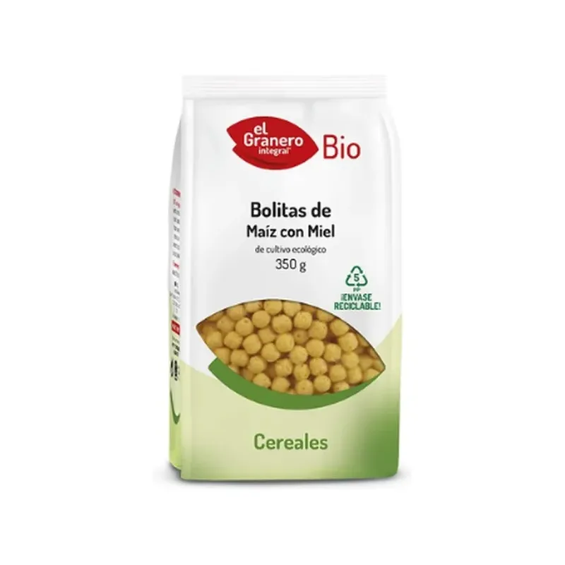 BOLITAS DE MAÍZ CON MIEL BIO, 350 G